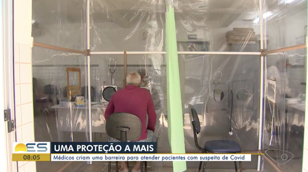 Proteção por meio de barreira é implantada em unidade de saúde em Vila Velha 
