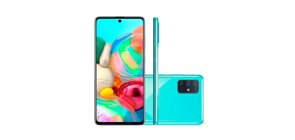 Smartphone Samsung Galaxy A71, tela 6,7