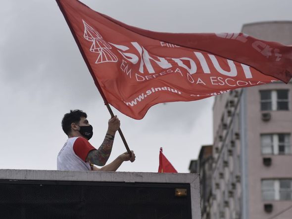 Manifestação dos trabalhadores da educação pública do ES por Vitor Jubini