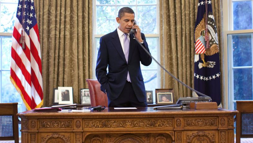 Barack Obama na Casa Branca em 2009