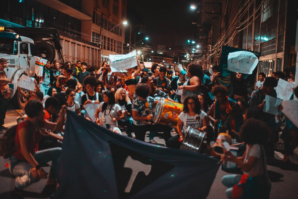 Em 2019, o Dia da Visibilidade Lésbica foi comemorado com uma passeata no Centro de Vitória. Crédito: Thais Carletti