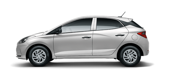 Na terceira posição está o famoso HB20 Sense. Seu preço parte de R$ 48.990 por Hyundai/divulgação