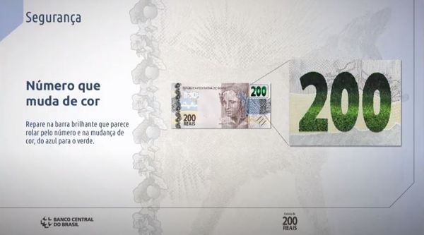 Nota de R$ 200 tem itens e informações que permite identificar se é verdadeira