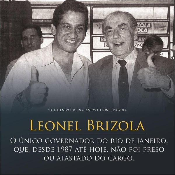 Enivaldo dos Anjos com Leonel Brizola