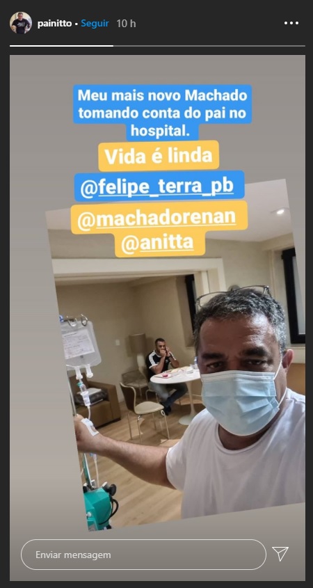 Pai de Anitta, o Painitto, é internado e avisa: 