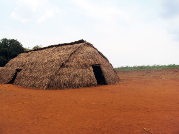 Aldeia indígena Guarani-Kaiowá, no Mato Grosso do Sul