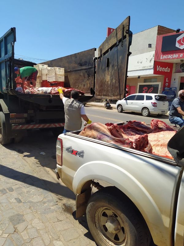 Apreensão de carnes impróprias ao consumo por Divulgação | Sesp