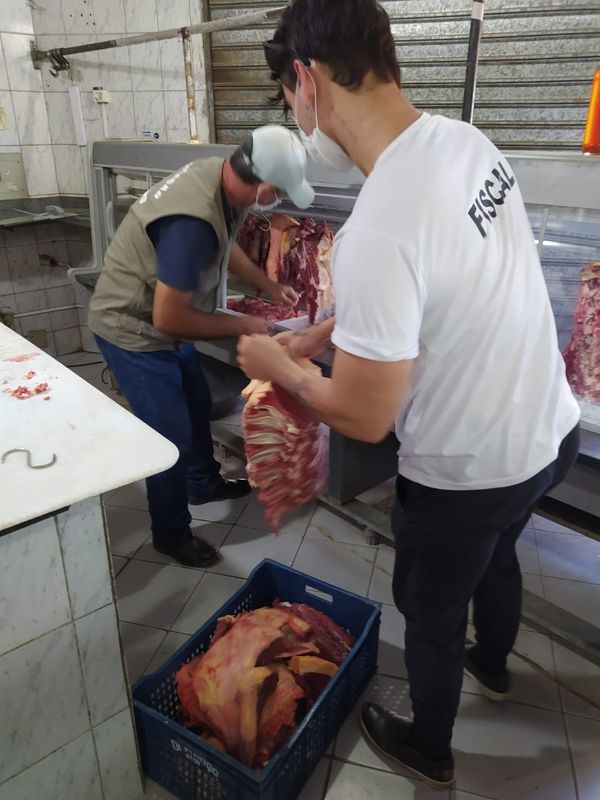 Apreensão de carnes impróprias ao consumo por Divulgação | Sesp