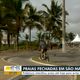 Imagem - Mesmo com praia fechada, turistas usam trechos mais afastados para fazer aglomeração em Guriri