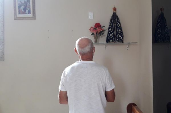 A imagem já recebeu a visita de fiéis 