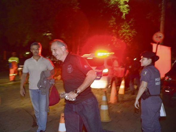 Hilário Antônio Frasson, ex-marido chegando próximo ao local onde a médica Milena Gottardi foi assassinada por Edson Chagas/Arquivo A Gazeta