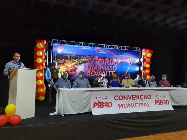 Convenção do PSB de Vitória lançou a candidatura de Sérgio Sá à prefeitura