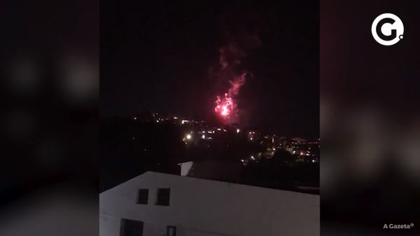 Moradores registraram foguetório na região de Gurigica, em Vitória