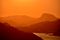 Pôr do sol visto do Mirante da Testa, no Morro do Moreno, em Vila Velha (Fernando Madeira)