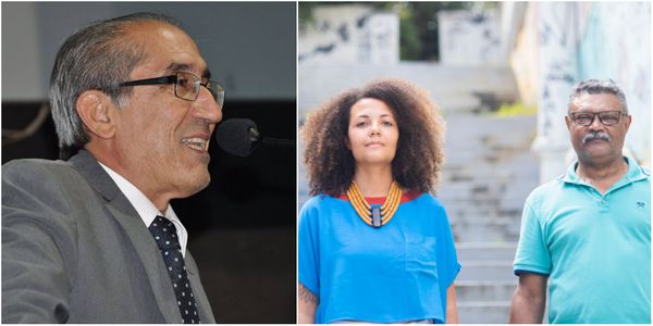 Namy Chequer (PCdoB), Munah Malek (PSOL) e Gilbertinho Campos (PSOL)