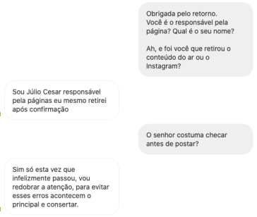 Projeto Comprova fez contato com as páginas que publicaram o conteúdo falso por Reprodução