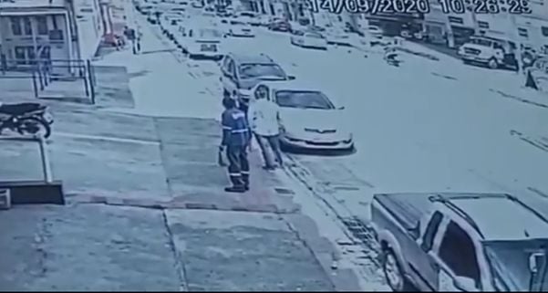 Vídeo mostra a movimentação após assalto e morte de empresário na Serra 