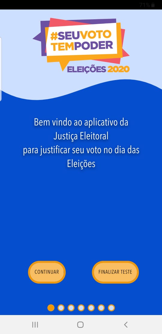 Aplicativo JustificaES, da Justiça Eleitoral