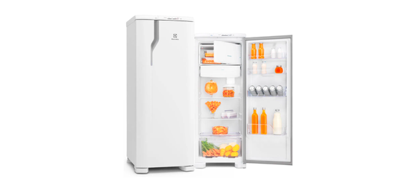 Geladeira Electrolux RE31, simples, Cycle Defrost, 240 Litros, Branco - 110 volts. Código: 450331. por Sipolatti/Divulgação