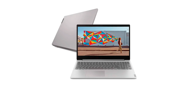 Notebook Lenovo Ideapad S145, tela 15,6", HD Intel core i3, 4GB, 1TB. Prata. Código: 447614. por Sipolatti/Divulgação