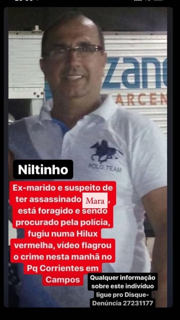 O microempresário Nilton Francisco Rangel Pinto é apontado pela família como o autor dos disparos. que atingiu a ex-esposa