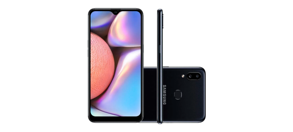 Smartphone Samsung Galaxy A10s, tela 6,2", 32GB, Octa core, câmera dupla. Preto. Código: 445320. por Sipolatti/Divulgação