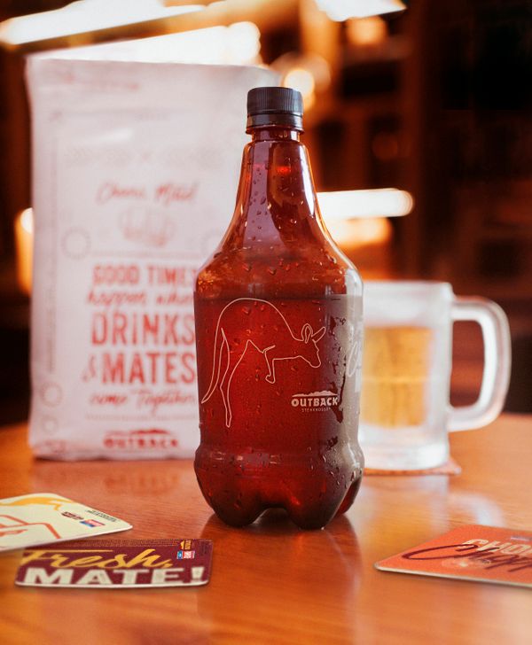 Growler de chope do delivery do Outback