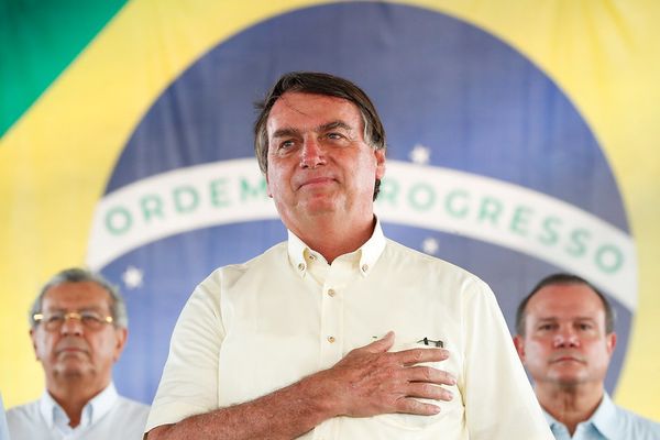 O presidente Jair Bolsonaro em Sinop, no Mato Grosso