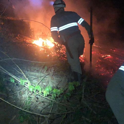 Bombeiros combatem focos de incêndio em municípios do Sul e do Caparaó