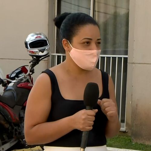 Vanessa Alves foi uma das primeiras a prestar socorro à menina que caiu de uma altura de 18 metros