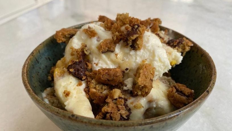 Banana pudding do Empório Joaquim, em Vitória