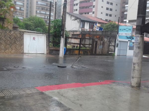 Fortes chuvas atingiram a Grande Vitória