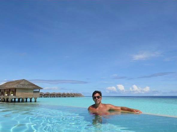 Fernando de Brito Monteiro, nas Ilhas Maldivas, o destino preferido dos casais para Lua de Mel