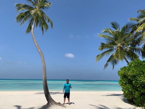 Leonardo Cassol,  do site Melhores Destinos,  nas Ilhas Maldivas, o destino preferido dos casais para Lua de Mel