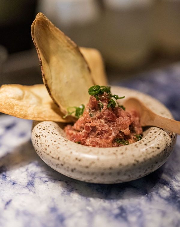 Tartar de atum gordo do restaurante Hanaya Japanese, em Vitória