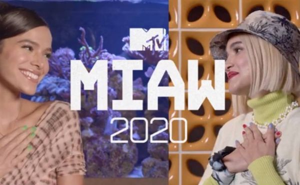 Bruna Marquezine e Manu Gavassi foram as apresentadoras do MTV Miaw 2020