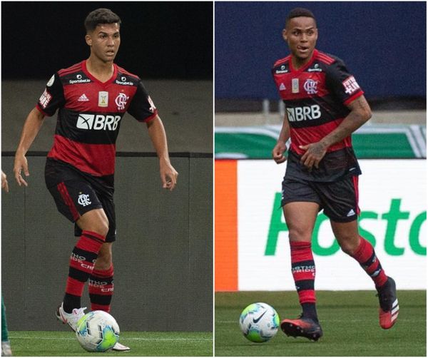 Os capixabas Yuri de Oliveira e Natan Souza estrearam no profissional do Flamengo