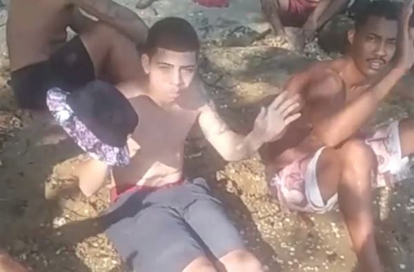Chacina na ilha: vídeo mostra grupo momentos antes de ser executado