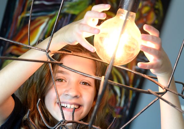 A estudante Maria Zon Polese Alves, de 9 anos, diz que quer ser ciêntista