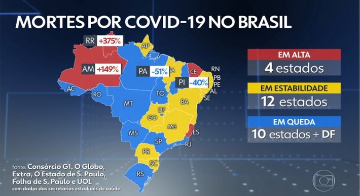 Por Que O Es Apareceu Em Vermelho No Mapa Do Jornal Nacional A Gazeta