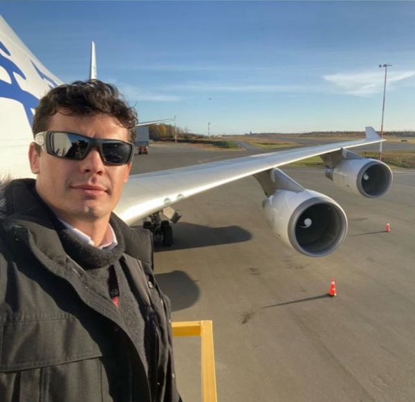 Greco Felipe, piloto de avião internacional