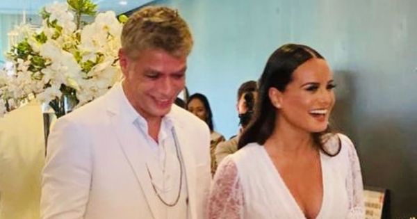 O ator Fabio Assunção e a nova esposa, a advogada Ana Verena