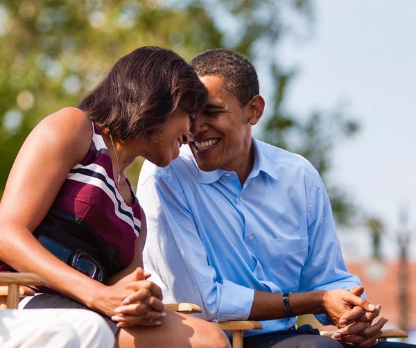 O ex-presidente americano Barack Obama e a esposa Michelle
