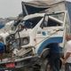 Acidente entre ônibus e caminhão na Rodovia do Contorno