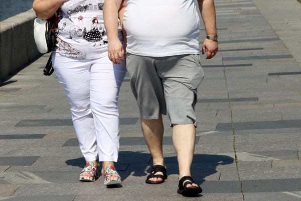 Casal obeso; homem obeso; mulher obesa; obesidade