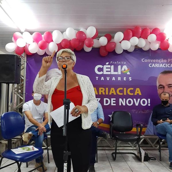 Célia Tavares, candidata a prefeita de Cariacica pelo PT