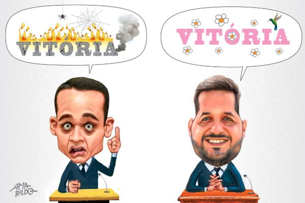 Pazolini e Gandini estão pintando duas Vitórias na TV
