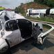 Imagem - Acidente com caminhão destrói carro e deixa ferido na Rodovia do Contorno