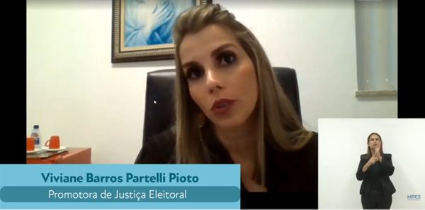 Promotora de Justiça Eleitoral Viviane Barros Partelli Pioto
