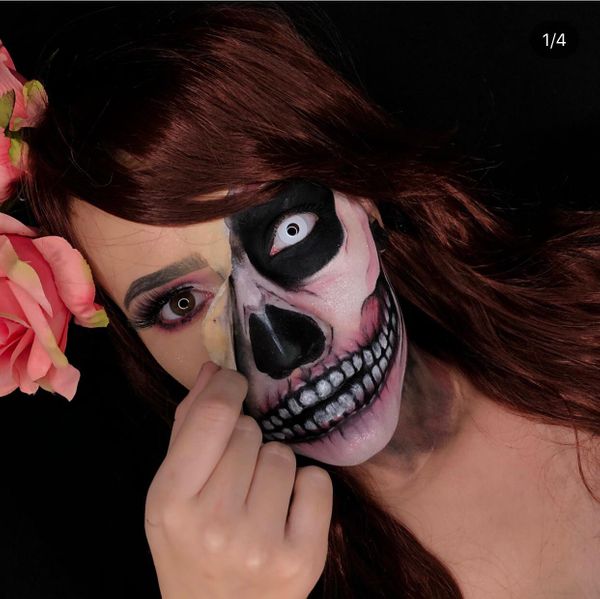 No mês do Halloween, moradora de Iconha faz sucesso com maquiagem temática por Arquivo Pessoal